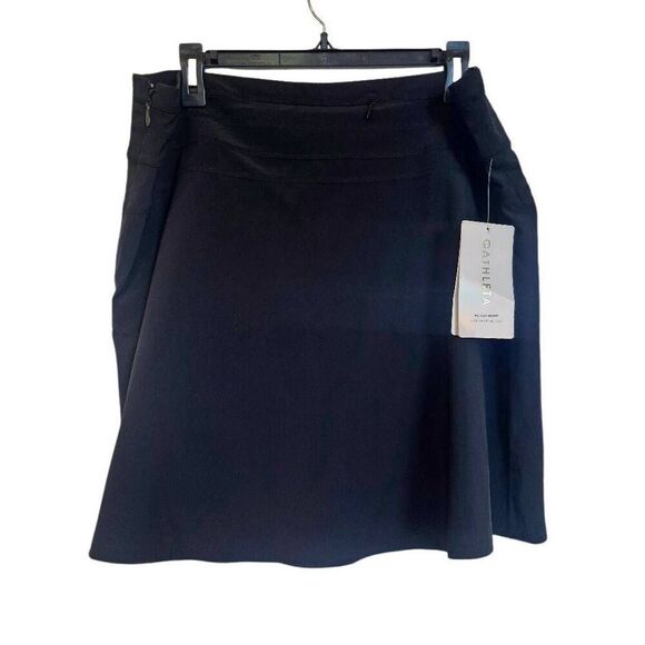 Athleta Women's Black Poly/Spandex All Day Skort NEW - Picture 10 of 13